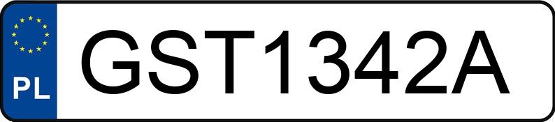 Numer rejestracyjny GST 1342A posiada AUDI A4 Avant 2.0 TDi Kat. MR`05 E4 8E A4 Avant 2.0 TDi Kat. MR`05 E4 8E - GST1342A