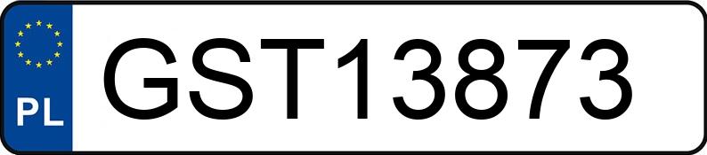 Numer rejestracyjny GST 13873 posiada OPEL INSIGNIA - GST13873