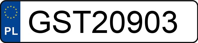 Numer rejestracyjny GST 20903 posiada MAZDA DEMIO - GST20903