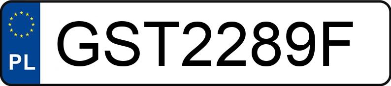 Numer rejestracyjny GST 2289F posiada VOLKSWAGEN GOLF - GST2289F Numer rejestracyjny GST 2289F posiada VOLKSWAGEN GOLF - GST2289F