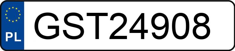 Numer rejestracyjny GST 24908 posiada VOLKSWAGEN PASSAT - GST24908