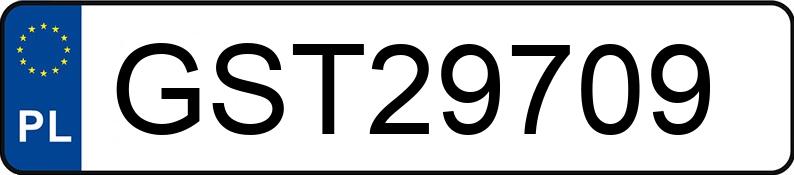 Numer rejestracyjny GST 29709 posiada VOLKSWAGEN LT 35 - GST29709