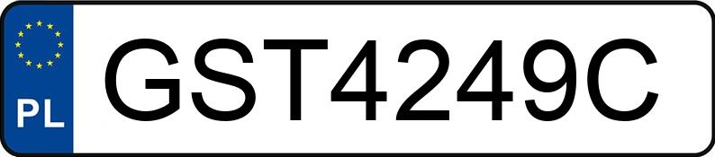 Numer rejestracyjny GST 4249C posiada AUDI A4 Avant Quattro 3.0 TDi DPF MR`12 E5 B8 A4 Avant Quattro 3.0 TDi DPF MR`12 E5 B8 - GST4249C