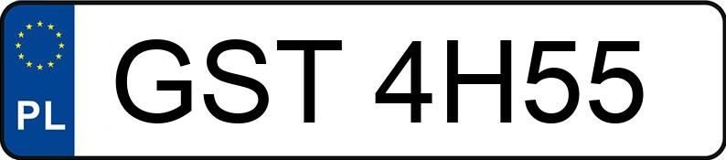 Numer rejestracyjny GST 4H55 posiada TAOTAO CY50T-6 CY50T-6 - GST4H55