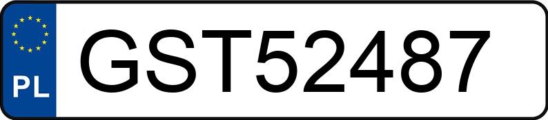 Numer rejestracyjny GST 52487 posiada SEAT LEON - GST52487 Numer rejestracyjny GST 52487 posiada SEAT LEON - GST52487