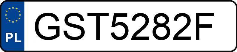 Numer rejestracyjny GST 5282F posiada AUDI A4 2.0 TFSI Kat. MR`07 E4 B8 A4 2.0 TFSI Kat. MR`07 E4 B8 - GST5282F