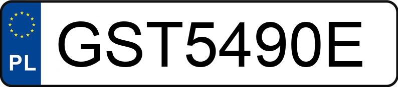 Numer rejestracyjny GST 5490E posiada NISSAN PRIMASTAR - GST5490E