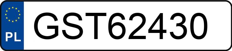 Numer rejestracyjny GST 62430 posiada AUDI A6 - GST62430 Numer rejestracyjny GST 62430 posiada AUDI A6 - GST62430