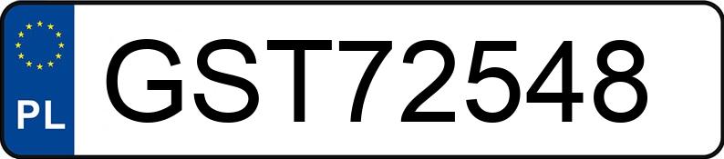 Numer rejestracyjny GST 72548 posiada FORD MONDEO - GST72548