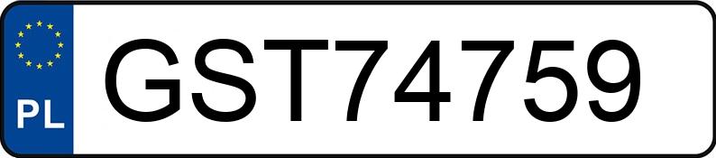 Numer rejestracyjny GST 74759 posiada FORD FOCUS - GST74759 Numer rejestracyjny GST 74759 posiada FORD FOCUS - GST74759