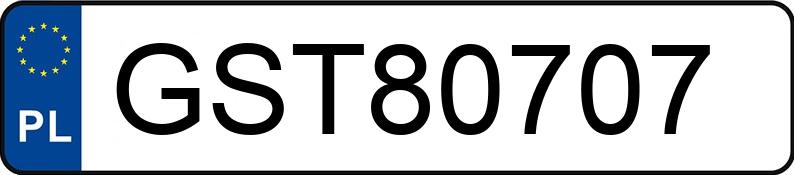 Numer rejestracyjny GST 80707 posiada BMW 518D - GST80707 Numer rejestracyjny GST 80707 posiada BMW 518D - GST80707