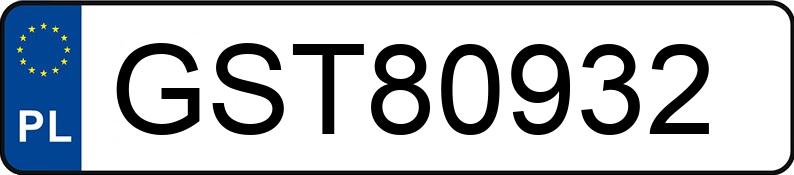 Numer rejestracyjny GST 80932 posiada VOLKSWAGEN TOUAREG - GST80932