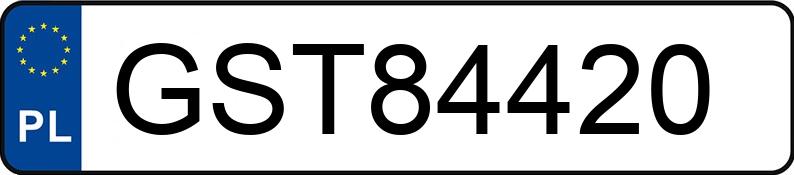 Numer rejestracyjny GST 84420 posiada BMW 330D - GST84420