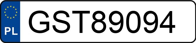 Numer rejestracyjny GST 89094 posiada VOLKSWAGEN Passat GP 2.0 TDI MR`00 E3 Highline - GST89094