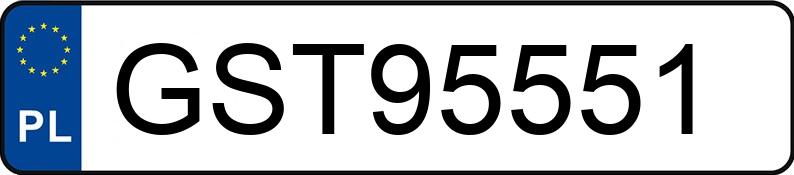 Numer rejestracyjny GST 95551 posiada BMW X3 - GST95551 Numer rejestracyjny GST 95551 posiada BMW X3 - GST95551