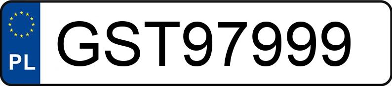 Numer rejestracyjny GST97999 posiada BMW Seria 3 330 Diesel Kat. MR`01 E3 E46