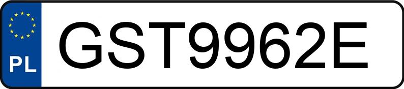 Numer rejestracyjny GST 9962E posiada VOLKSWAGEN GOLF - GST9962E Numer rejestracyjny GST 9962E posiada VOLKSWAGEN GOLF - GST9962E