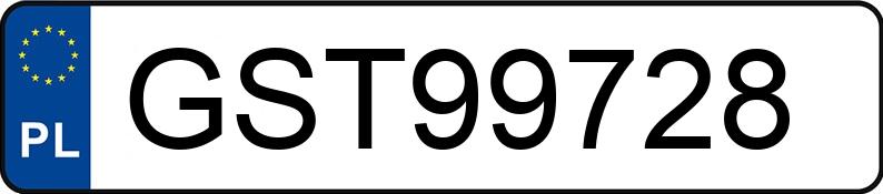 Numer rejestracyjny GST 99728 posiada BMW 540i MR`16 E6 G30 Steptronic - GST99728 Numer rejestracyjny GST 99728 posiada BMW 540i MR`16 E6 G30 Steptronic - GST99728