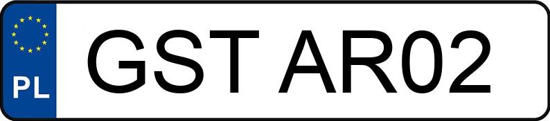 Numer rejestracyjny GST AR02 posiada OPEL ASTRA-F 1.6 KAT - GSTAR02