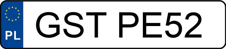 Numer rejestracyjny GST PE52 posiada OPEL VECTRA 2.2 DTI - GSTPE52 Numer rejestracyjny GST PE52 posiada OPEL VECTRA 2.2 DTI - GSTPE52