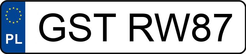 Numer rejestracyjny GST RW87 posiada MERCEDES-BENZ 300 D 124 300T - GSTRW87