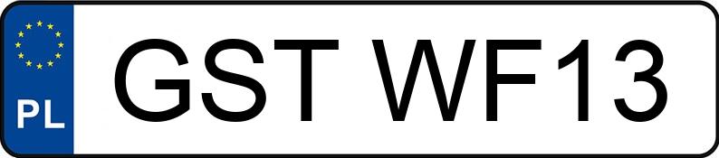 Numer rejestracyjny GST WF13 posiada VOLVO S60 2.3 T5 MR`00 E3 S60 2.3 T5 MR`00 E3 - GSTWF13 Numer rejestracyjny GST WF13 posiada VOLVO S60 2.3 T5 MR`00 E3 S60 2.3 T5 MR`00 E3 - GSTWF13