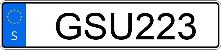 Numer rejestracyjny GSU223 posiada BMW M3