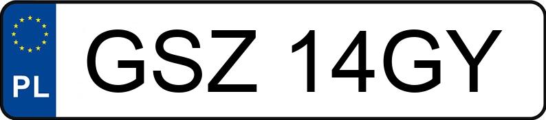 Numer rejestracyjny GSZ 14GY posiada VOLKSWAGEN PASSAT - GSZ14GY