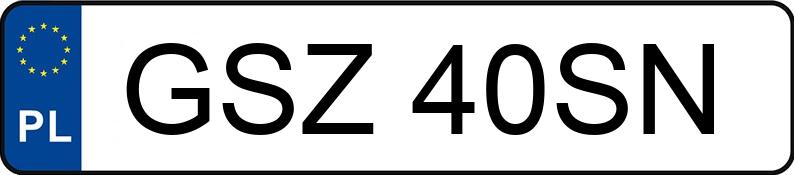 Numer rejestracyjny GSZ 40SN posiada AUDI A3 1.9 TDi DPF MR`06 E4 8P Ambiente - GSZ40SN