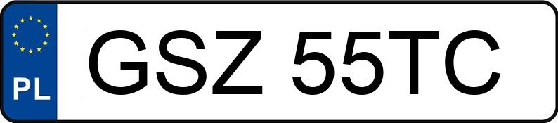Numer rejestracyjny GSZ 55TC posiada OPEL MERIVA - GSZ55TC