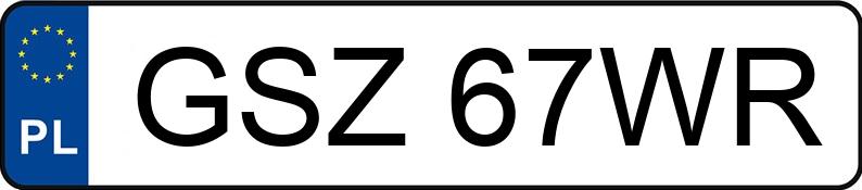 Pojazd o numerach GSZ67WR uczestniczył w wypadku