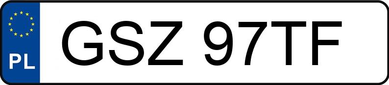 Numer rejestracyjny GSZ 97TF posiada BMW 318i Kat. MR`98 E46 318i Kat. MR`98 E46 - GSZ97TF