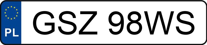 Numer rejestracyjny GSZ 98WS posiada SEAT ALHAMBRA - GSZ98WS Numer rejestracyjny GSZ 98WS posiada SEAT ALHAMBRA - GSZ98WS