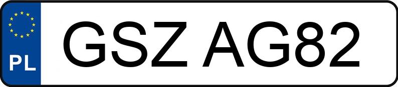 Numer rejestracyjny GSZ AG82 posiada VOLKSWAGEN PASSAT - GSZAG82