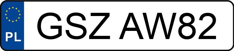 Numer rejestracyjny GSZ AW82 posiada BMW 318 Touring Diesel DPF MR`06 E4 E91 318 Touring Diesel DPF MR`06 E4 E91 - GSZAW82