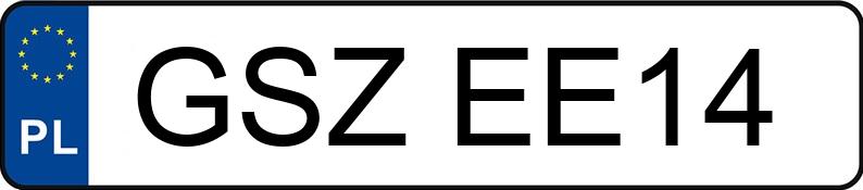 Numer rejestracyjny GSZ EE14 posiada AUDI TT - GSZEE14 Numer rejestracyjny GSZ EE14 posiada AUDI TT - GSZEE14