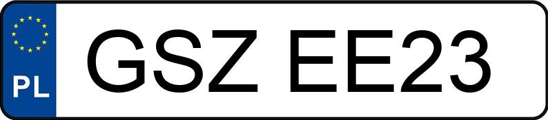 Numer rejestracyjny GSZ EE23 posiada BMW 320I - GSZEE23 Numer rejestracyjny GSZ EE23 posiada BMW 320I - GSZEE23