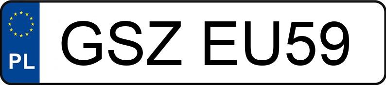 Numer rejestracyjny GSZ EU59 posiada FORD KUGA - GSZEU59 Numer rejestracyjny GSZ EU59 posiada FORD KUGA - GSZEU59