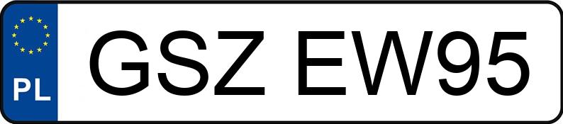 Numer rejestracyjny GSZ EW95 posiada SKODA OCTAVIA - GSZEW95