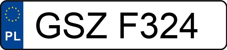 Numer rejestracyjny GSZ F324 posiada VOLKSWAGEN PASSAT 1.9 TDI - GSZF324