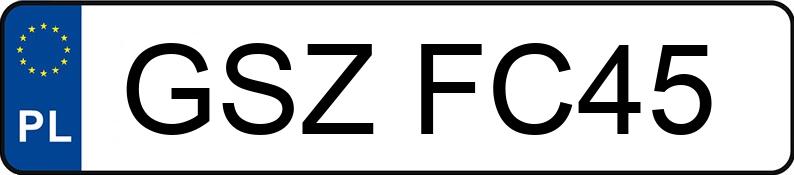 Numer rejestracyjny GSZ FC45 posiada MERCEDES-BENZ C 180 Kat. MR`00 E3 203 Classic - GSZFC45