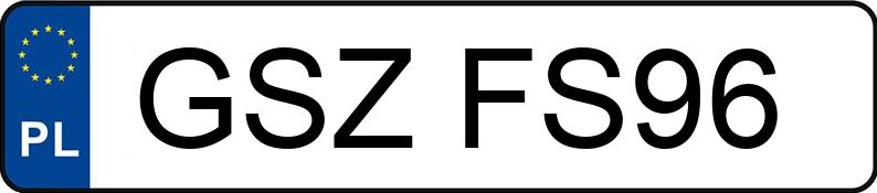 Numer rejestracyjny GSZ FS96 posiada PORSCHE 911 Carrera (996) Kat. MR`01 E3 Coupe - GSZFS96