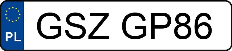 Numer rejestracyjny GSZ GP86 posiada BMW 530 Diesel MR`03 E3 E60 530 Diesel MR`03 E3 E60 - GSZGP86
