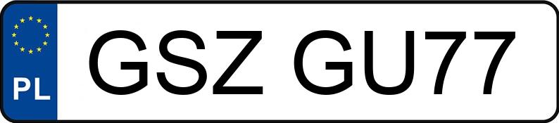 Numer rejestracyjny GSZ GU77 posiada BMW 530i MR`16 E6 G30 Steptronic - GSZGU77