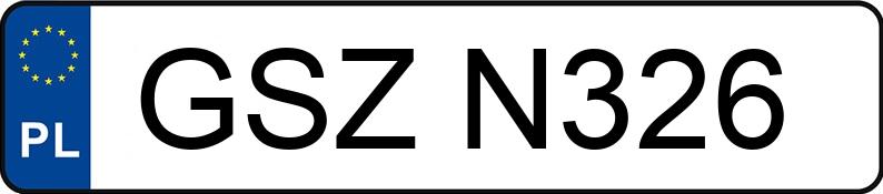 Numer rejestracyjny GSZ N326 posiada VOLKSWAGEN GOLF 1,8 KAT KOMBI - GSZN326