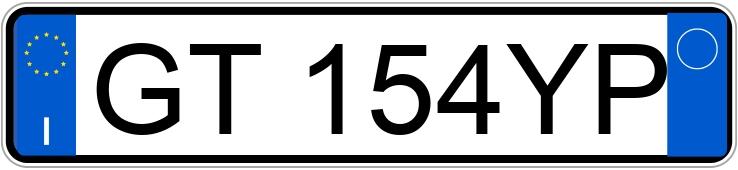 Numer rejestracyjny GT154YP posiada BMW Serie3