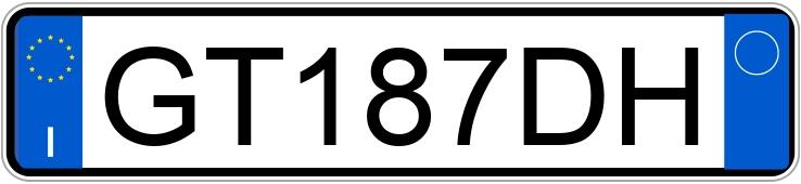 Numer rejestracyjny GT187DH posiada BMW Serie 1