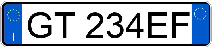 Numer rejestracyjny GT234EF posiada FIAT Panda 3a serie Numer rejestracyjny GT234EF posiada FIAT Panda 3a serie