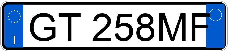 Numer rejestracyjny GT258MF posiada AUDI A3 4a serie Numer rejestracyjny GT258MF posiada AUDI A3 4a serie