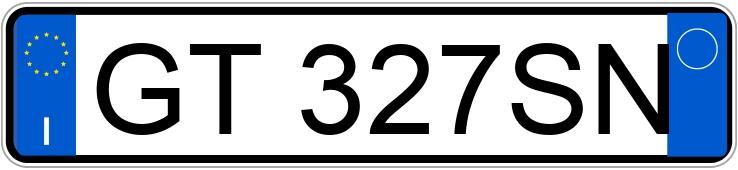 Numer rejestracyjny GT327SN posiada VOLKSWAGEN Golf 8a serie